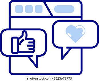 Reaction Line vector Icon Design