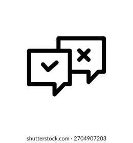Diseño del Vector del icono del contorno de la reacción bueno para el Web o el App móvil