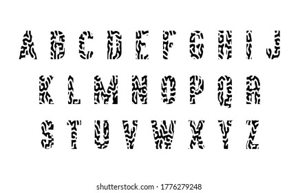 Reaction vector modern font Creative Diffusion type design
