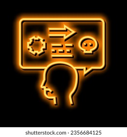 reactive aggression neon light sign vector. reactive aggression illustration