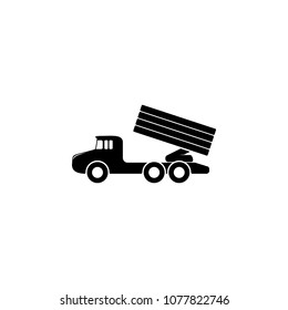 reactive artillery illustration. Element of army icon for mobile concept and web apps. Detailed reactive artillery illustration can be used for web and mobile. Premium icon on white background