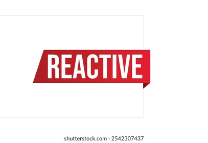 Diseño de cinta de Anuncio de Vector reactivo