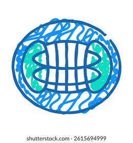 reactor hypothetical structure doodle icon sketch vector. reactor hypothetical structure sign. isolated symbol illustration