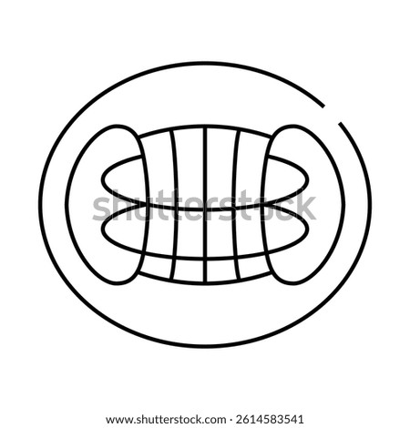 reactor hypothetical structure line icon vector. reactor hypothetical structure sign. isolated contour symbol black illustration