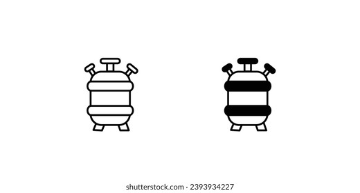 reactor icon with white background vector stock illustration