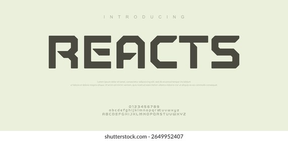 Reacts Classy elegant font, vintage type or luxury premium typeface, vector royal alphabet. Classic typography in modern or old art deco style, serif letters for modern or retro poster font