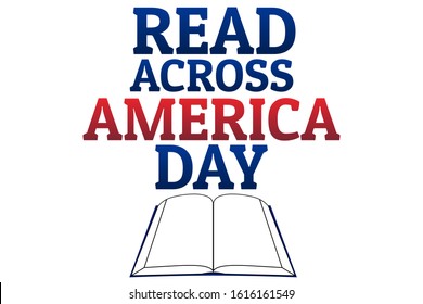 Read Across America Day concept. Template for background, banner, card, poster with text inscription. Vector EPS10 illustration