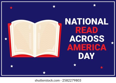 Read Across America Day concept. Holiday banner. Vector.