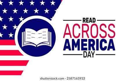 Read across America day. This holiday-themed design is perfect for backgrounds, banners, greeting cards, posters with text inscription, Classic social media posts.