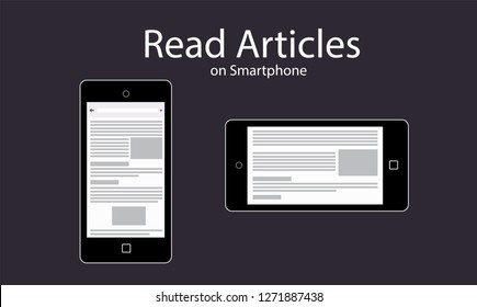 Read articles on smartphone
