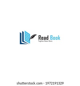 Read Book Educaton Logo Vector Icon, Signature Here Book Logo Icon 