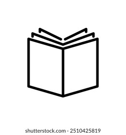Read book icon. Book icon. Flat design vector. Eps 10.