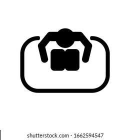 read book icon on white background
