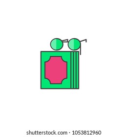 read the book  icon vector