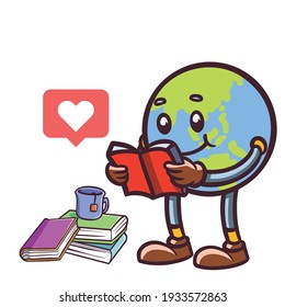 Read book for mor knowledge | Illustration of cute style world book day