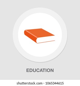 read book -  vector icon, library illustration, education symbol