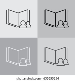 read data icon. vector illustration