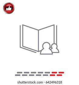 read data icon. vector illustration