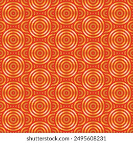 read and gold seamless geamotric pattern