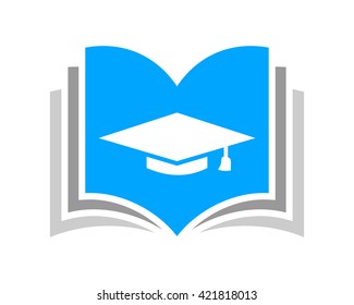 read graduate hat  square academic cap image icon logo vector