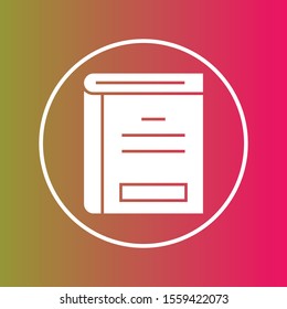 Read icon isolated on background
