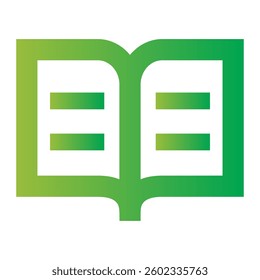Read Icon. Open Book Symbol. Illustration for Learning and Education Concept.