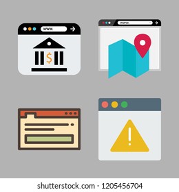 read icon set. vector set about browser icons set.