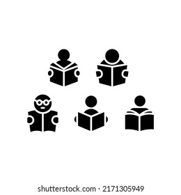 Read Icon Set Vector Symbol Design Illustration