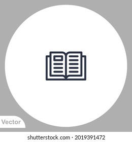 Read icon sign vector,Symbol, logo illustration for web and mobile