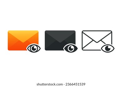 Read mail icon. Email viewer. Illustration vector