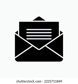 Icono de mensaje de lectura. Símbolo de elemento Aplicaciones de comunicación.