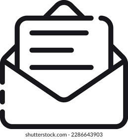 The Read Message icon depicts an open envelope, indicating that a message has been read. It's often used to signal that the user has received and acknowledged a message