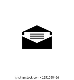 Read Message vector icon. Read Message sign on white background. Read Message icon for web and app