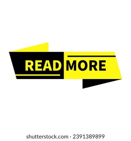 Read More In Black Yellow Parallelogram Rectangle Ribbon Shape For Learn Advertisement Business Marketing
