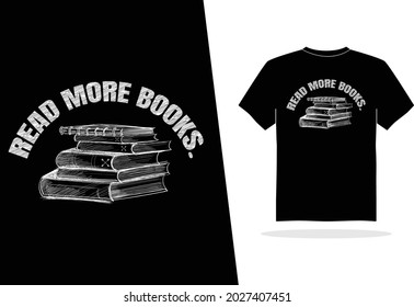 read more books, books, book, reading, book lover, t-shirt, poster, vector illustration design