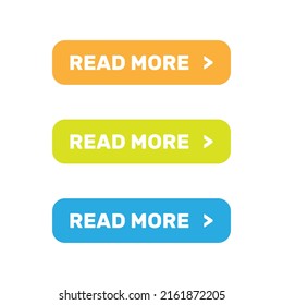 Read more button in minimal cartoon style