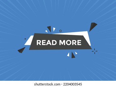 Read More button. speech bubbles. Read More text colorful web banner templates. Vector Illustration
