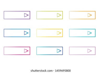 Read More colorful button set on white background.