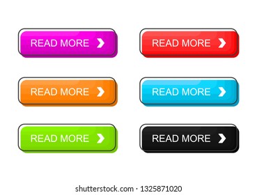 Read More Colorful Buttons Set Isolated Stock Vector (Royalty Free ...