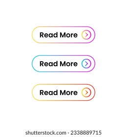 Read More colorful gradient buttons set