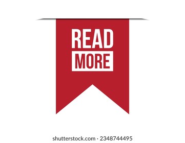 read more red banner design vector illustration