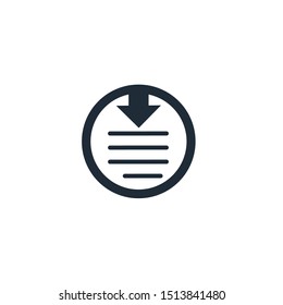 Read more. Vector icon on a white background.