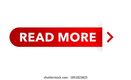 Read more web button or other UI active clicking element - catchy rounded shape with arrow and shadow