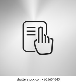 Read vector icon