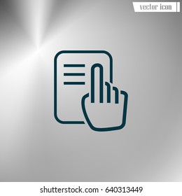 Read vector icon