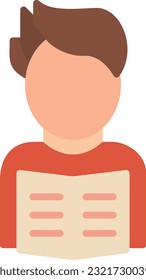 Read Vector Icon Flat Style
