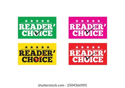 Reader Choice Label tag for books and news paper