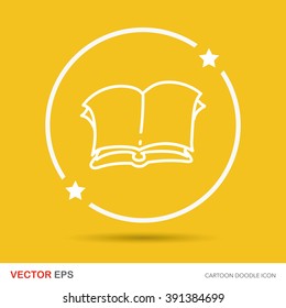 reading book color doodle