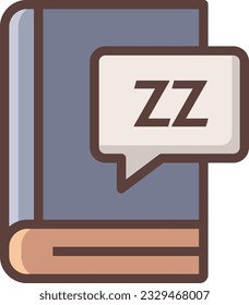 Reading Book Color Line Icon - Single Icon, Vector