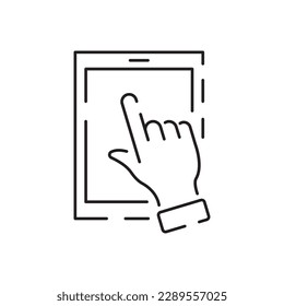 Reading book education Audio book line or outline web icon - Office supplies